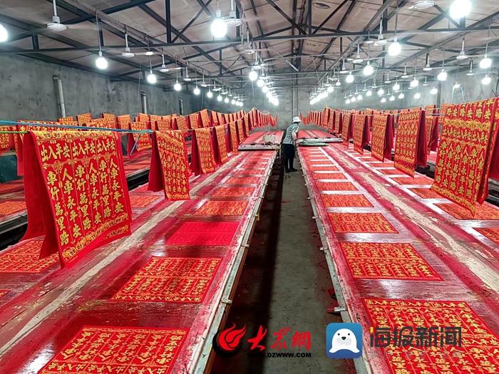 新春·新菏泽 菏泽一社区春联年销售额2000开云 开云体育官网多万元 今年“磁吸”对联受欢迎_要闻_大众网(图4)